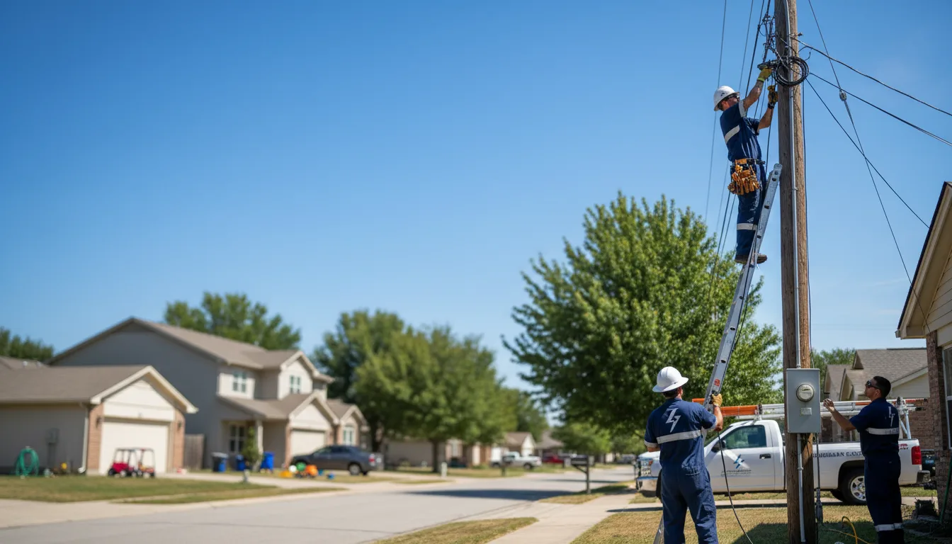 Residential electrician providing installation services in Derry, NM